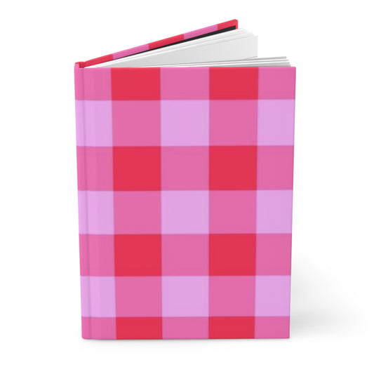 Pink Gingham Notebook